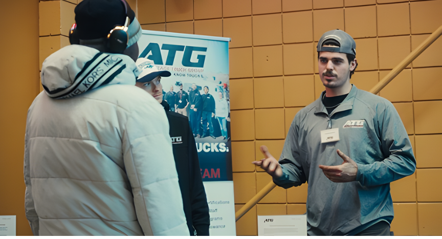 Trades and Tech Night connects Massachusetts students with diesel technician and heavy-duty trucking careers through Advantage Truck Group internships and skilled trade programs.