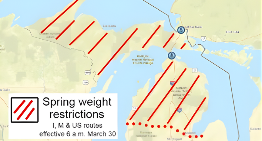 MDOT continues adjusting Michigan spring weight restrictions after the March 30 changes. See affected routes, limits, and what drivers should plan for in April.