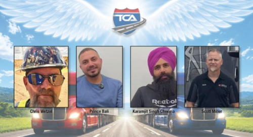The Truckload Carriers Association has recognized four professional truck drivers with Highway Angel Awards for assisting motorists and passengers during emergencies in Missouri, British Columbia, and Wisconsin.