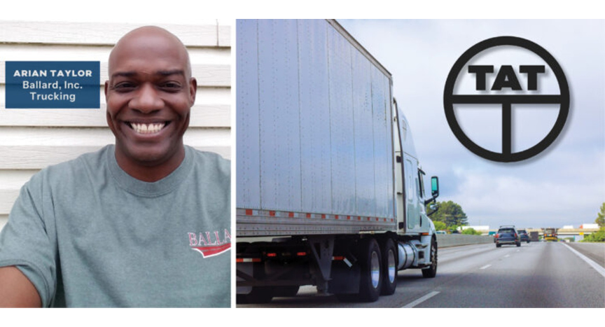 TAT is recognizing professional truck driver Arian Taylor for his efforts to help combat human trafficking and highlighting free training resources available to transportation professionals.