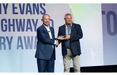 Jim Utley of Bennett Family of Companies earns the 2025 ATA Cathy Evans Highway to Victory Award for his leadership and advocacy for truck drivers and the transportation industry.
