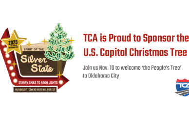 he Truckload Carriers Association invites drivers and families to celebrate the holidays at the free U.S. Capitol Christmas Tree whistle-stop event in Oklahoma City on November 10.