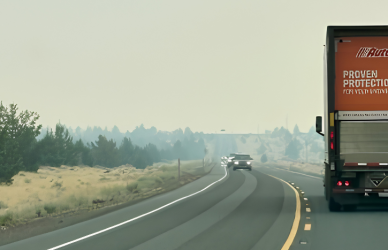Oregon wildfires continue to affect Interstate 84 and other eastern Oregon freight routes, with ODOT warning truck drivers to expect changing conditions, delays, and possible closures.