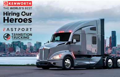 Kenworth, Fastport, and Hiring Our Heroes have announced the 11 semi-finalists for the 2026 Transition Trucking Driving for Excellence Award honoring military veterans in trucking