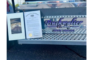 Pennsylvania truck driver Lamar Buckwalter has received a Pennsylvania Citation Award after rescuing the driver of an overturned hazardous materials tanker during a crash in Colorado earlier this year.