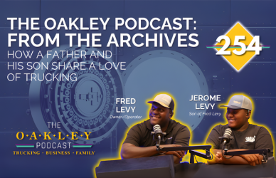 In this archive episode of the Oakley Podcast Trucking Business and Family, a longtime owner operator and his son share how trucking became a generational passion built on family, mentorship, and life on the road.