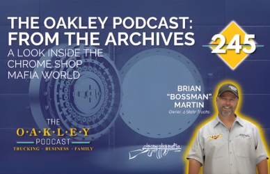Brian Martin, founder of Four State Trucks and Chrome Shop Mafia, joins The Oakley Podcast to share how a love for trucks grew into a nationally recognized custom truck brand. From his early days as a mechanic in Joplin, Missouri, to the rise of Chrome Shop Mafia and the Guilty by Association Truck Show, this archived episode highlights hard work, family values, and the evolution of truck culture.