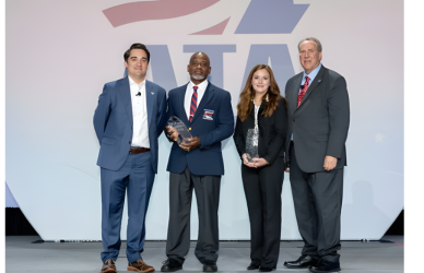 ATA honors the 2025 Mike Russell Trucking Image Award recipients, including Antoine Sadler and the Trucking Association of New York, recognizing outstanding contributions to promoting a positive image of trucking and supporting drivers.