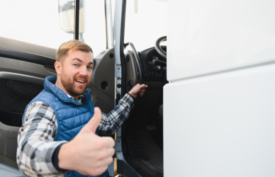 Practical truck cab upgrades that improve sleep, reduce back pain, and help truck drivers stay productive, including seat support, mattress toppers, blackout shades, and 12V fridges.