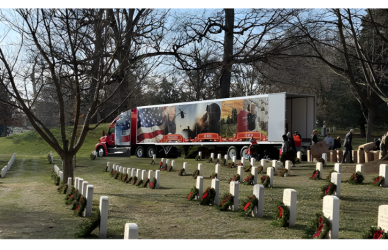 National Wreaths Across America Day highlights how truck drivers and carriers help deliver millions of wreaths to cemeteries nationwide to honor fallen service members.