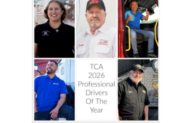Five drivers receive the 2026 Professional Drivers of the Year award from the Truckload Carriers Association, recognized for safety, leadership, and dedication on the road. Each honoree receives $20,000.