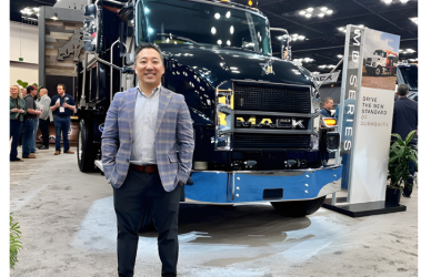 Mack Trucks brings its Protect safety system to MD Series medium-duty trucks, offering radar, cameras, and collision-avoidance technology. Drivers benefit from forward- and side-looking pedestrian detection, lane departure alerts, adaptive cruise control, and blind-spot support for safer highway and city driving.