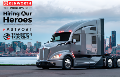 Kenworth, Fastport, and Hiring Our Heroes honor military veterans transitioning to trucking with the 2026 Transition Trucking: Driving for Excellence Award. Learn about eligibility, timeline, and the Kenworth T680 grand prize.