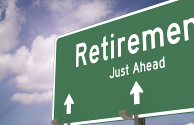 road sign that reads retirement just ahead