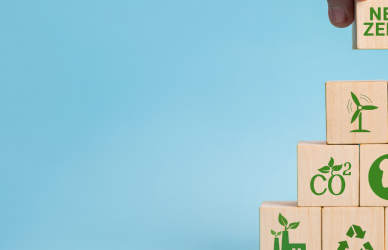 Building with net zero blocks