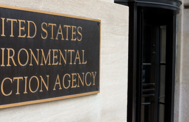 sign for the environmental protection agency