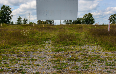 abandoned drive in movie theater