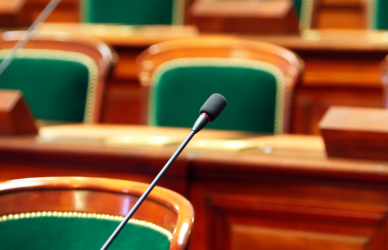 seats and mics in congress