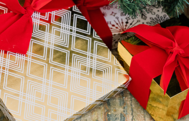 holiday gifts wrapped