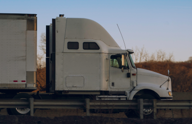 white semi truck