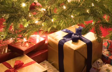 christmas gifts under the christmas tree