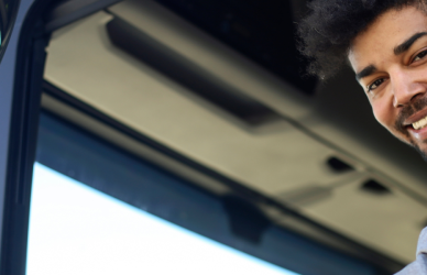 young black truck driver