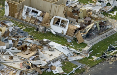 natural disaster scene