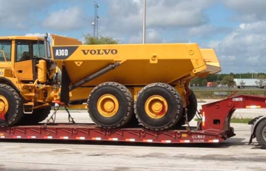 lowboy flatbed trailer
