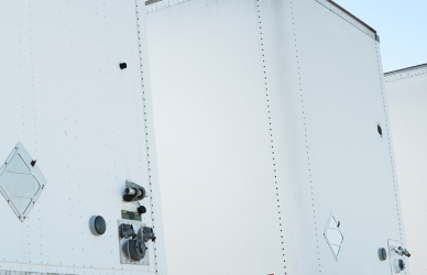 semi trailers parked