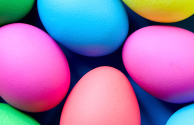 colorful easter eggs