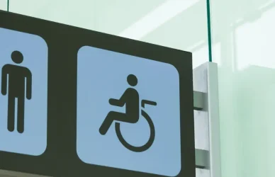 public restroom sign