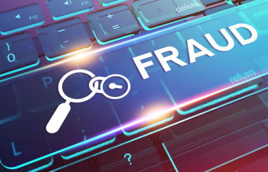 keyboard with a fraud alert key