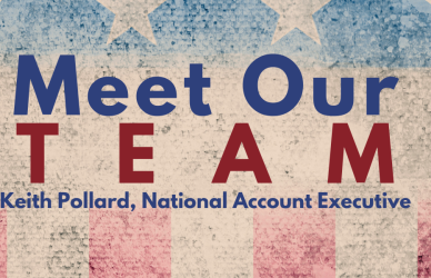 american flag graphic introducing our team member, Keith pollard, national sales exectutive