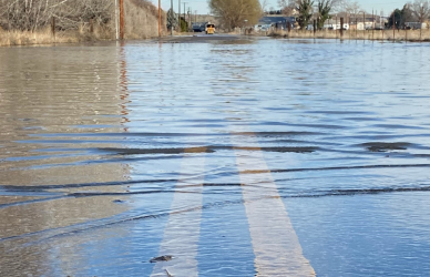 flooded road, hurricane helene, georgia, tennesee, north carolina, road closures
