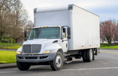box truck on road