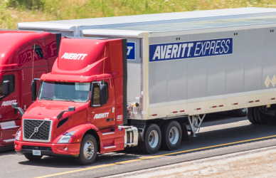 averitt express semi trucks