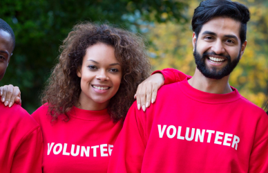 group of volunteers