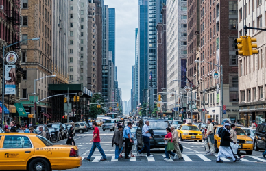 street of urban city