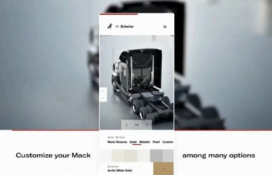 Mack trucks custom truck builder app