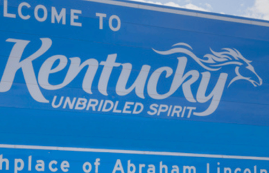 Welcome to Kentucky sign