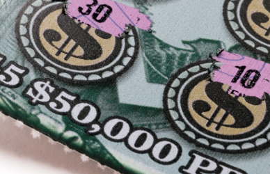 scratch off lottery ticket