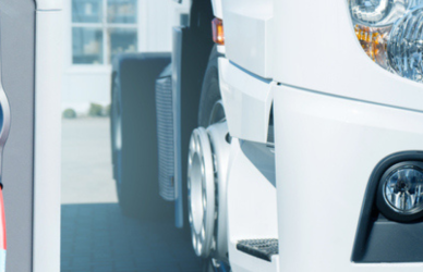electric semi truck charging
