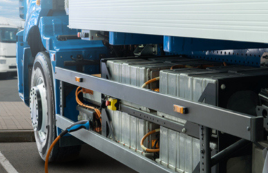 electric semi truck charging