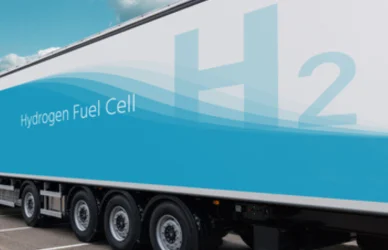 Hydrogen fuel cell semi truck