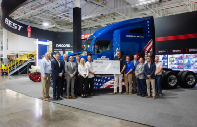 JR Schugel Veteran Wrapped Truck, J&R Schugel partners with DAV to honor veterans with a special Kenworth T680 truck wrap and a $25,000 donation from Wisconsin Kenworth.