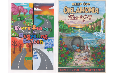 Oklahoma DOT honors winners of the 2026 Keep Our Land Grand art contest, promoting cleaner highways and safer road conditions.
