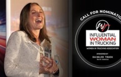 women in trucking influential woman in trucking nominations graphic
